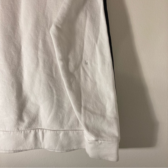 adidas Sweatshirt Classic Three Stripe Pullover Size Medium GUC - Picture 6 of 12